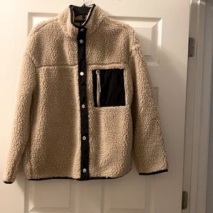 Fleece snap jacket
